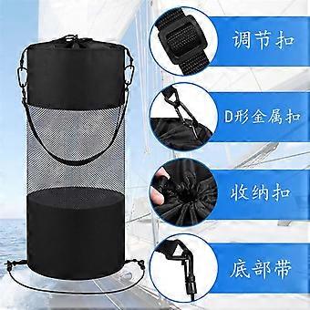 Ship trash bags, yacht and kayak trash bags, cruise ship breathable mesh bags, convenient storage, military green1283