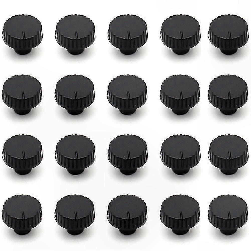 Thin Potentiometer Knob Caps, 20 Pieces, 14x6mm, Replacement Knobs for Volume and Power Amplifier Adjustment