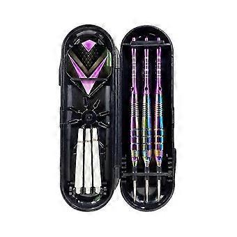 3Pcs/pack 22g Steel Tip Darts Sets Standard PET Flight Aluminum Darts Shafts Steel Tip with Storage Box compatible with Beginners
