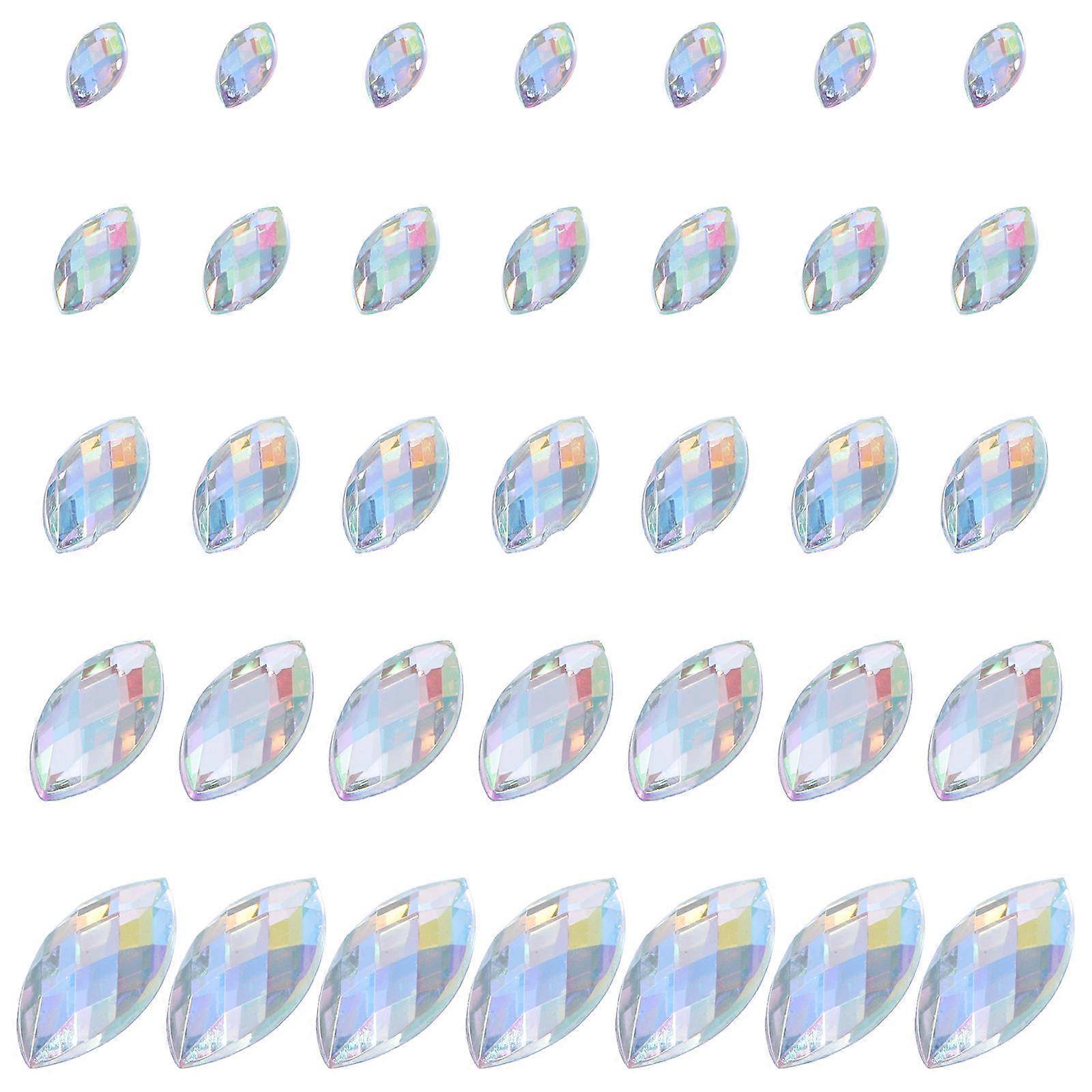 Flatback Acrylic Rhinestones for DIY Crafts 1800Pcs Multi Color