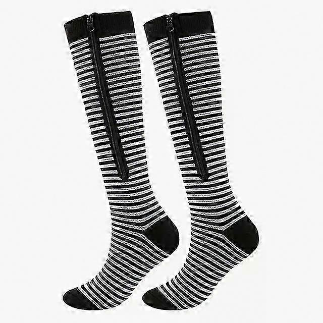 Yoga Exercise Socks, Nylon Elastic Closed Toe Compression Stockings