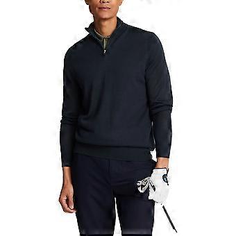 Lyle & Scott Mens Sweatshirt Quarter Zip Pullover Plain Mens Jumper Casual Top