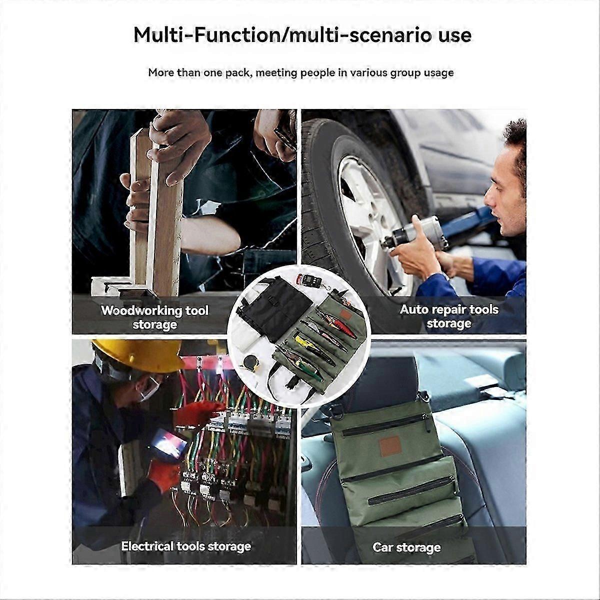 Tool Roll, Multi-Purpose Roll Up Tool Bag, Wrench RollYX