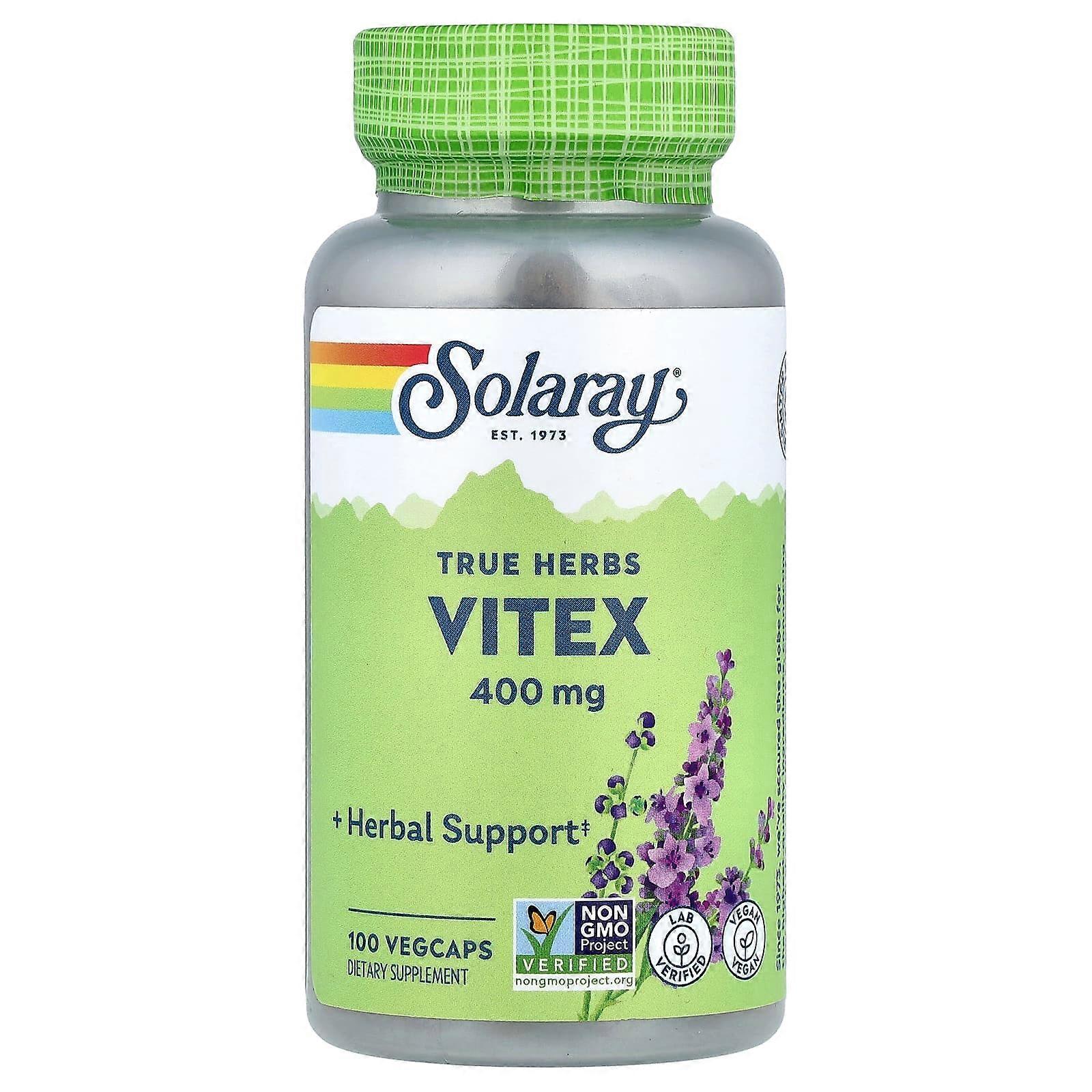 Solaray, Vitex, 400 mg, 100 VegCaps