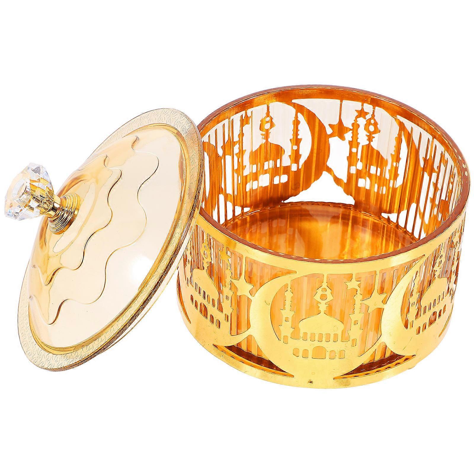 Party Candy Box Metal Eid Mubarak Storage Container 2Pcs