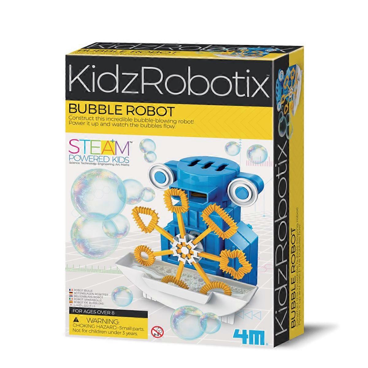 4M KidzRobotix Bubble Robot Kit Kids DIY STEM Science Physics Construction Set
