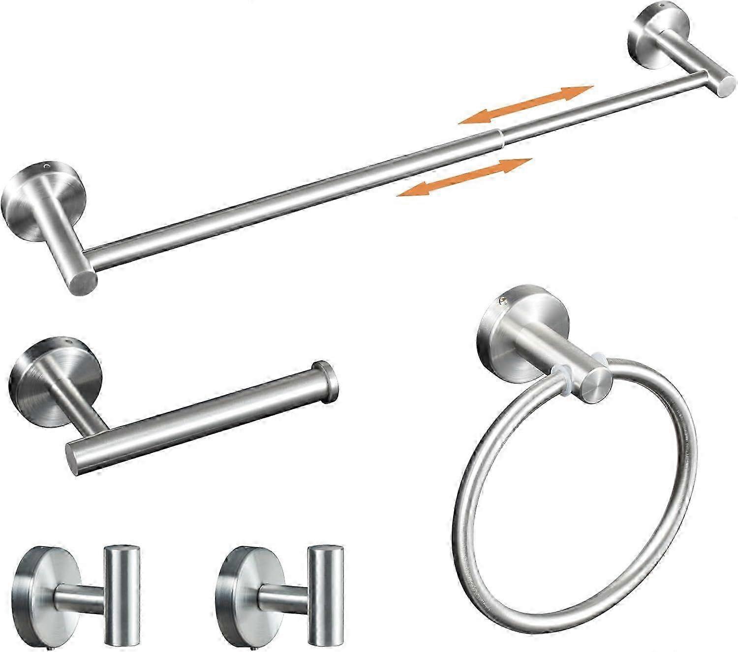Solid Brass Brushed Nickel Set