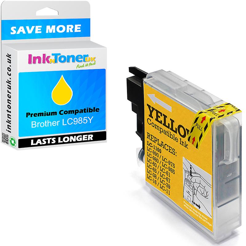 Cartouche d’encre jaune Brother LC985Y compatible (LC985Y) pour encre Brother MFC-J410