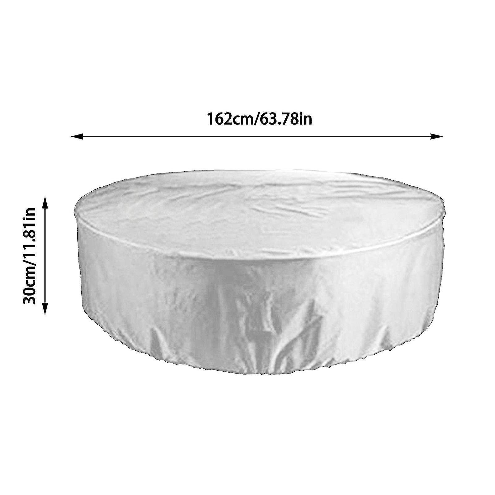 Round Pool Cover Foldable Above Ground Pool Protector Dustproof Rainproof