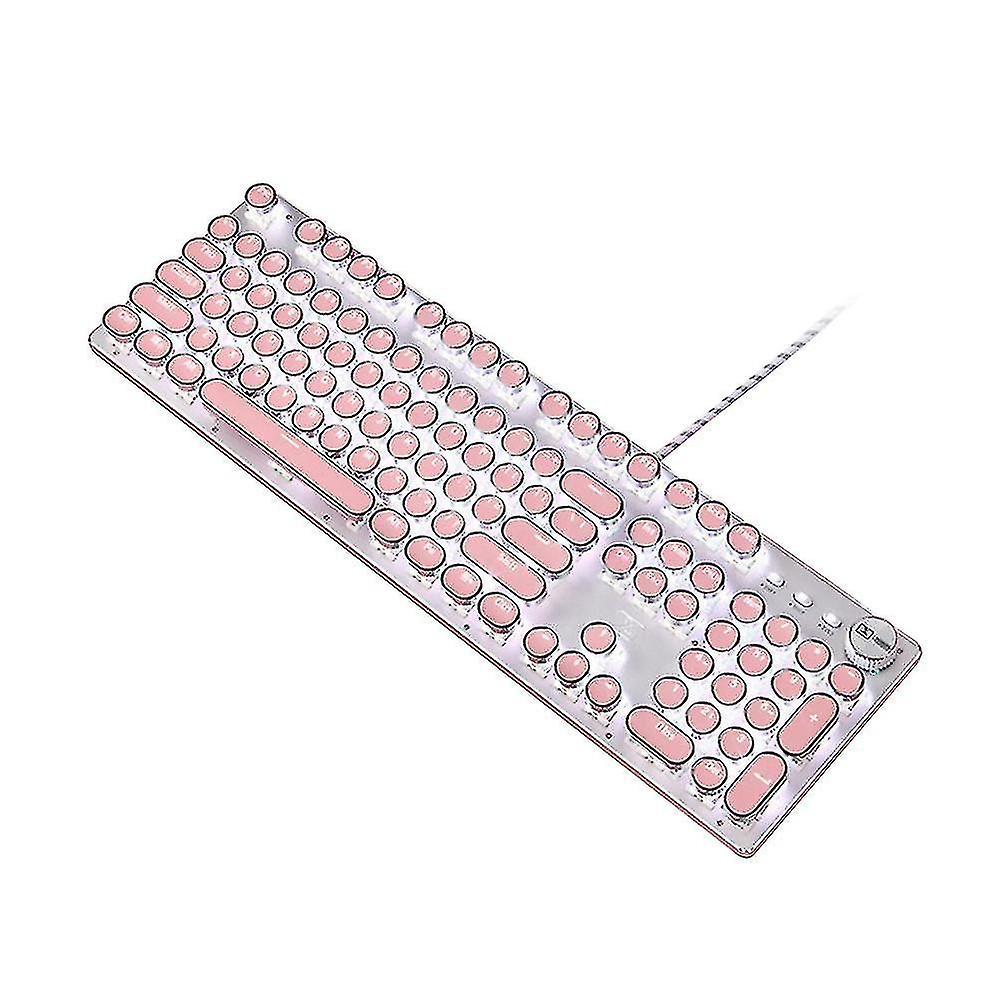 レトロクラシックヴィンテージバックライトメカニカルゲーミングキーボードバックリット有線