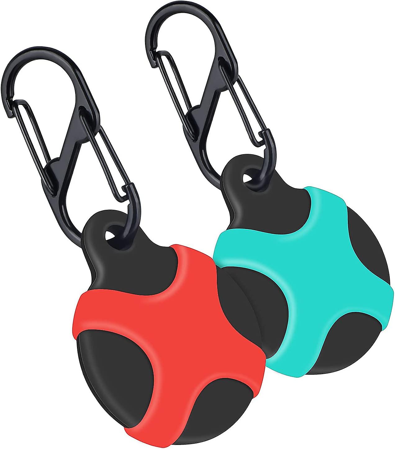 エアタグホルダーキーホルダー2パック、アップルエアタグ用シリコンエアタグホルダーエアタグキーホルダー、エアタグケース防水アンチスクラッチエアタグアクセサリー