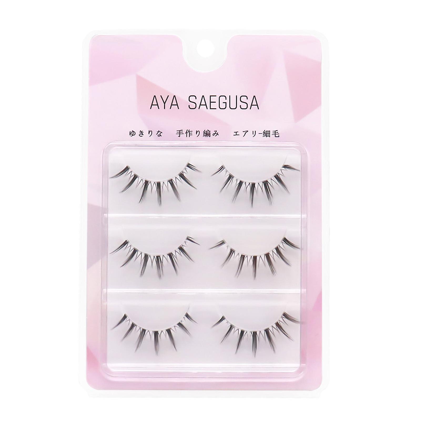 Natural False Eyelashes Multilayered Bushy Curling Up Lashes
