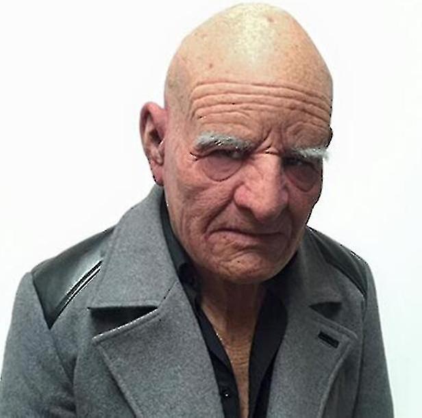Horror Bald Old Man Mask Simulation Old Grandpa Latex Headgear Halloween Masquerade Funny Masks