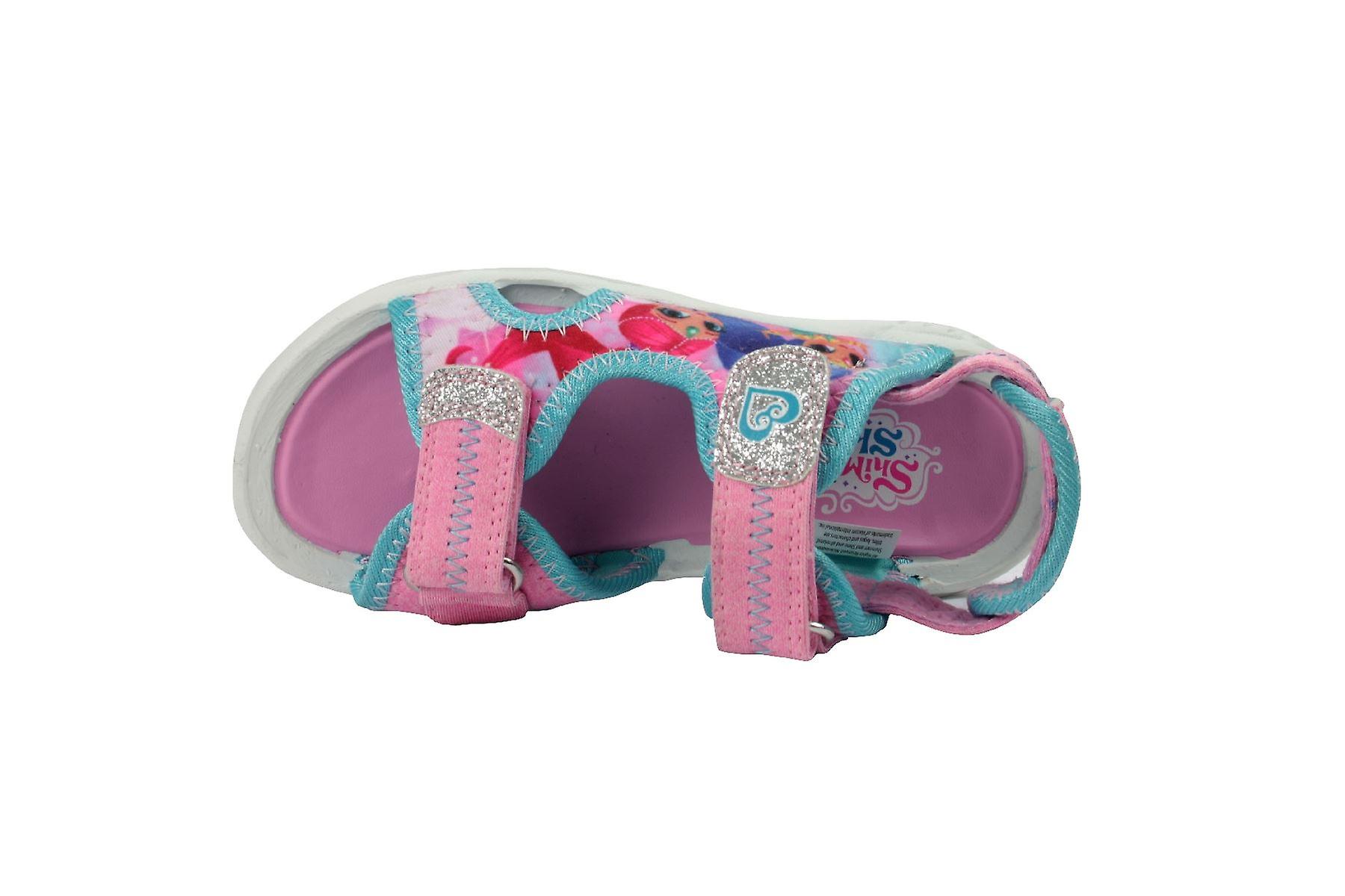 Girls Shimmer and Shine Pink Sports Beach Sandals Shoe Hook & Loop Sizes UK 5-10