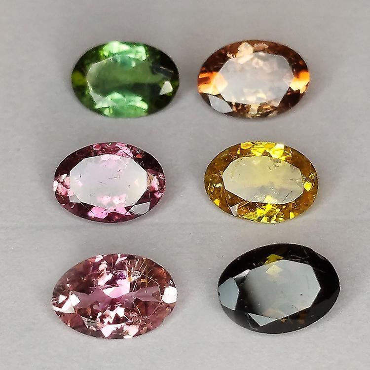 Turmalina 多色 Talla Oval 7x5mm 1pz awo91