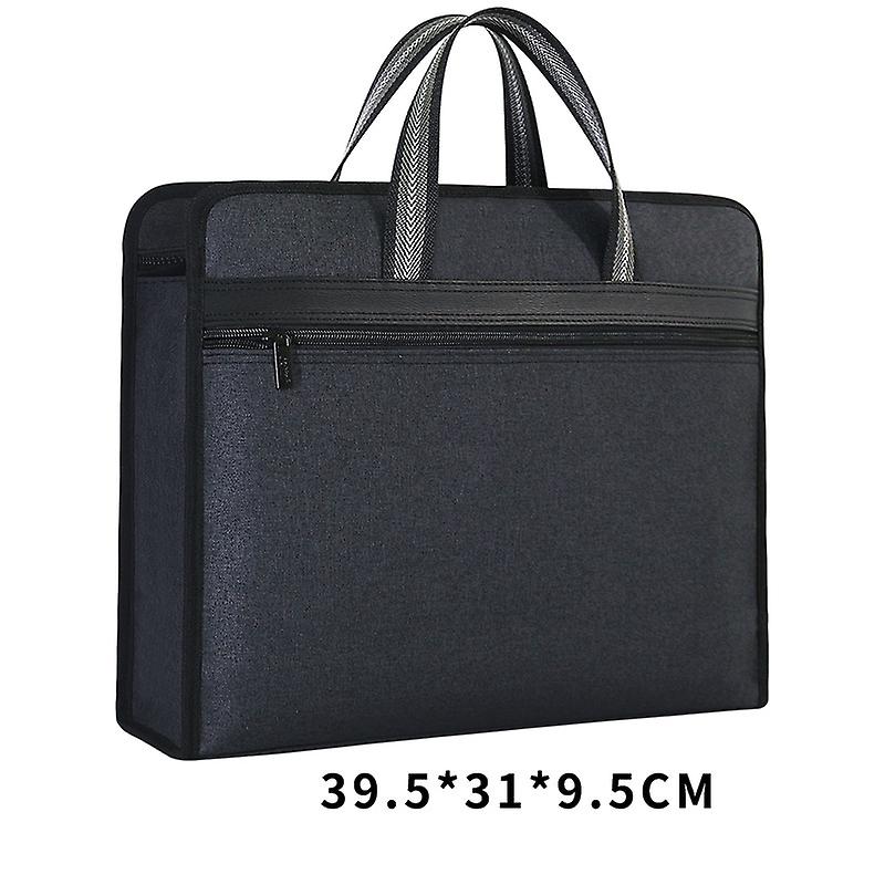 Document Bag Portable A4 Multi-layer Canvas Zipper Filling Product High-capacity Office Men Women Business Briefcase File Folder