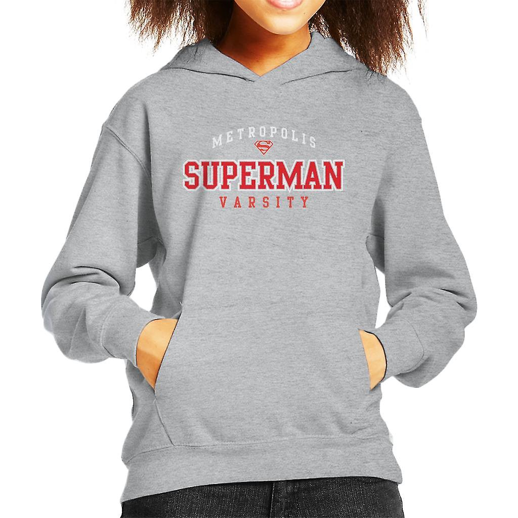 Superman Metropolis Varsity Logo Kid's Hooded Sweatshirt