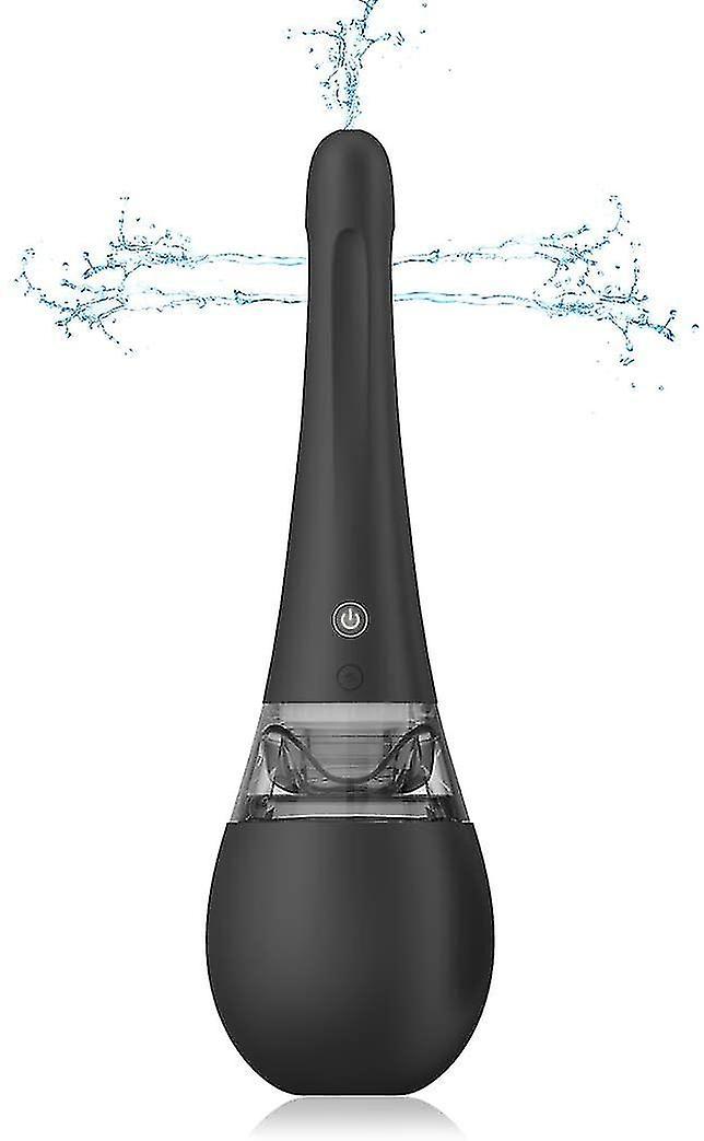 Automatic Electric Douche Enema Bulb, Rechargeable Cleansing System with 3 Intensities Modes 5 Sprin