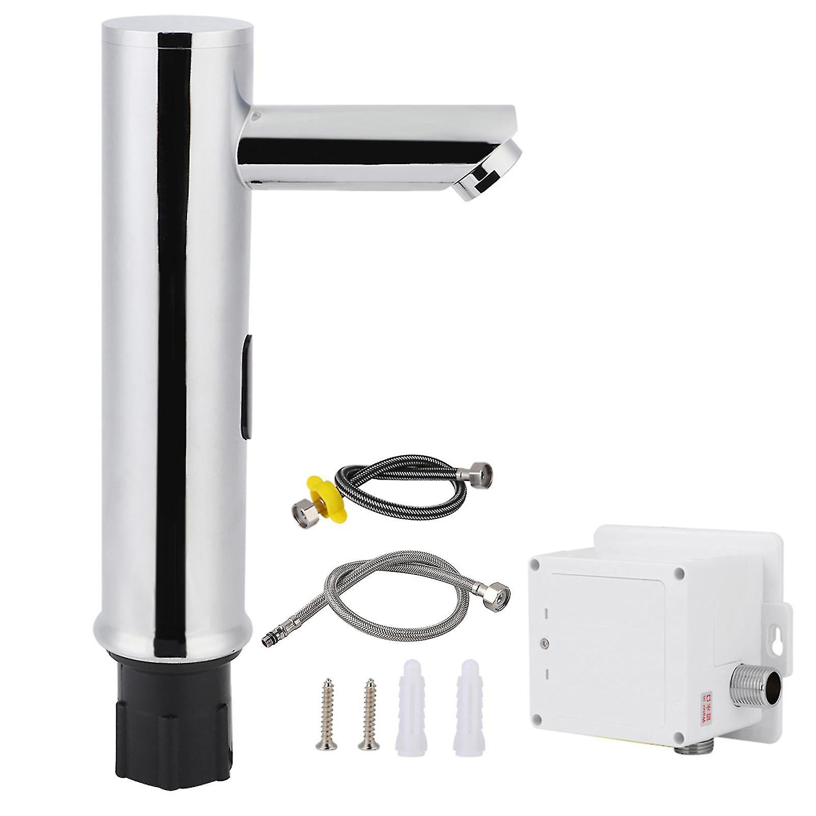 G1/2in Single Cold Touchless Automatic Sensor Faucet For Bathroom Non-contacting Hands Cleaning20cm