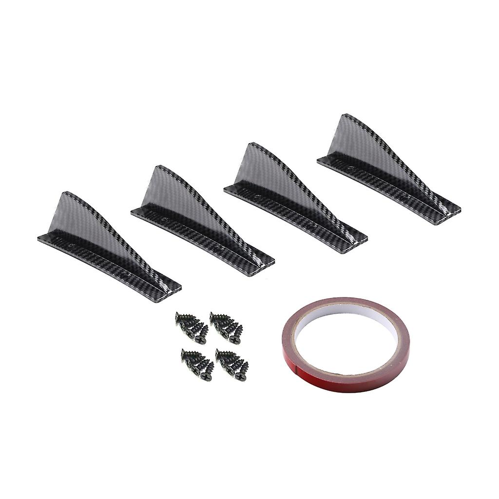 4Pcs Universal Auto Heckstoßstange Streifen Lippe Spoiler Diffusor Splitter Auto Styling