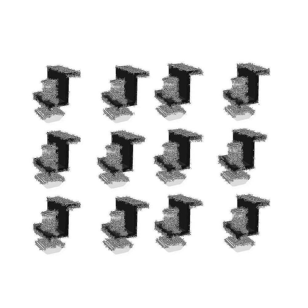 12 Pack Solar Module Holder End Clamp, End Clamp For Mounting Solar Panel, Side Clamp For Pv Solar