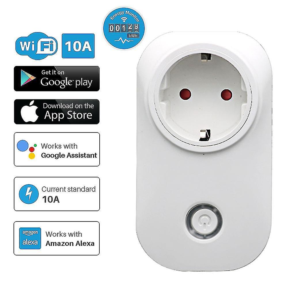 Wifi Smart Socket Power Outlet Multi Brazil Plug With Energy Monitor Tuya App Control For Alexa And Google Home