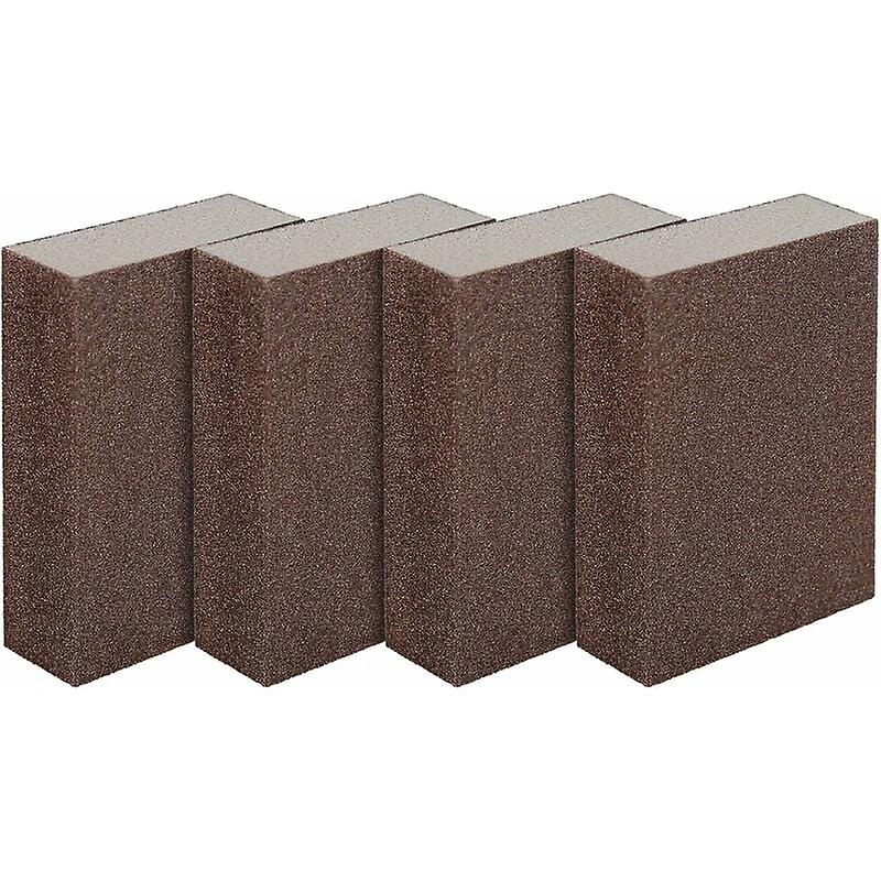 Sanding Sponges Set of 4 Sanding Sponges/Sanding Blocks for Wet and Dry Surfaces, Fine (240-320) Sanding