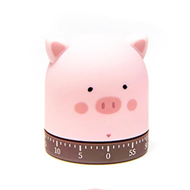 Cartoon Piggy/Cat/Fox Cooking Kitchen Timer Countdown Mechanical Alarm Clock