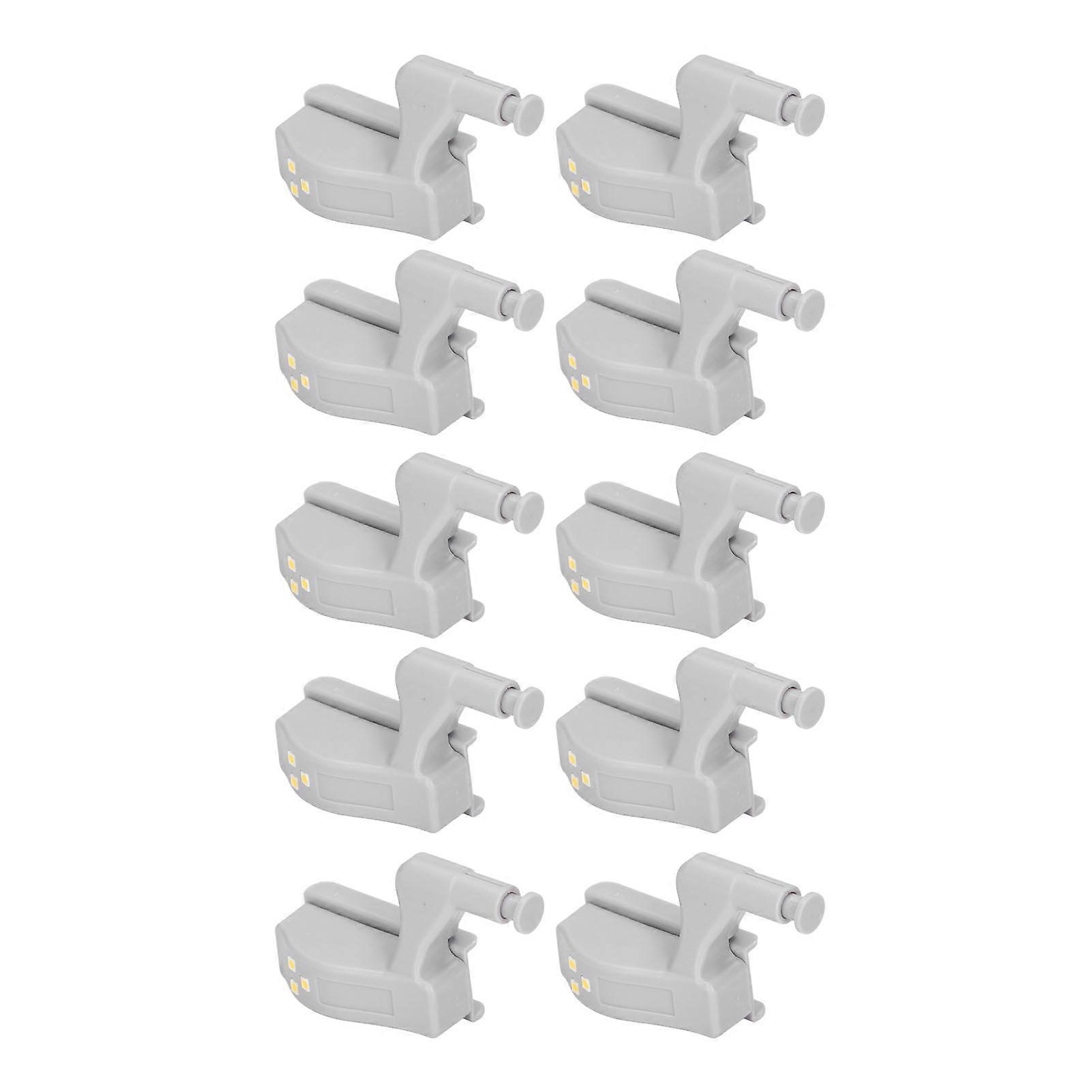 10pcs LED Cabinet Inner Hinge Sensor Light Bedroom Closet Wardrobe Cupboard Night Light