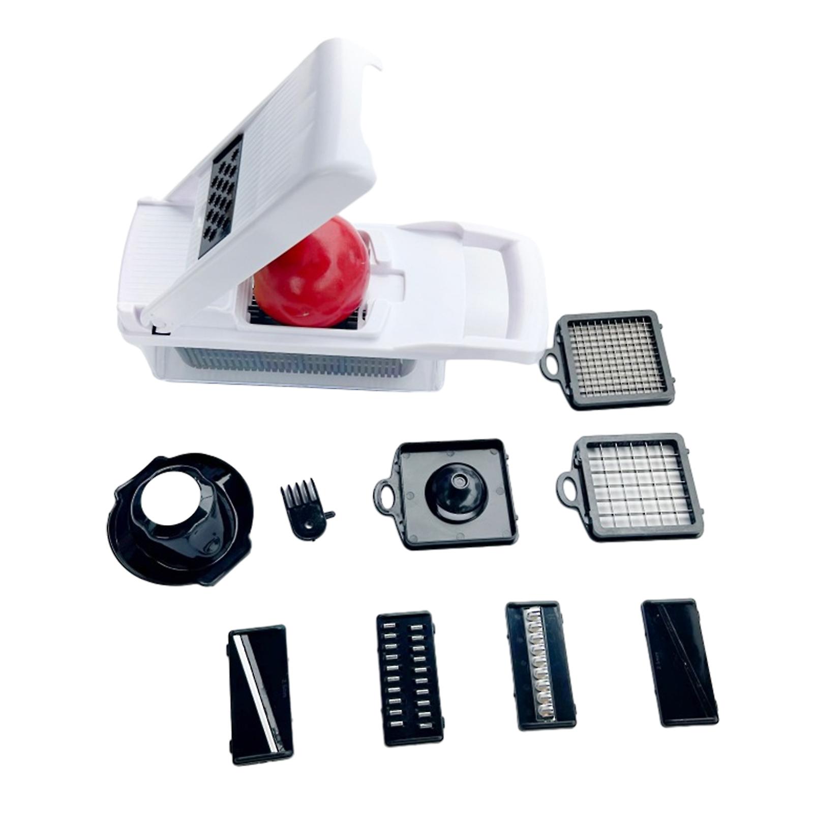 14pcs Stainless Steel Vegetable Grater Slicers Kit Practical Fruit Veggie Cutter Chopper for Home Kitchen