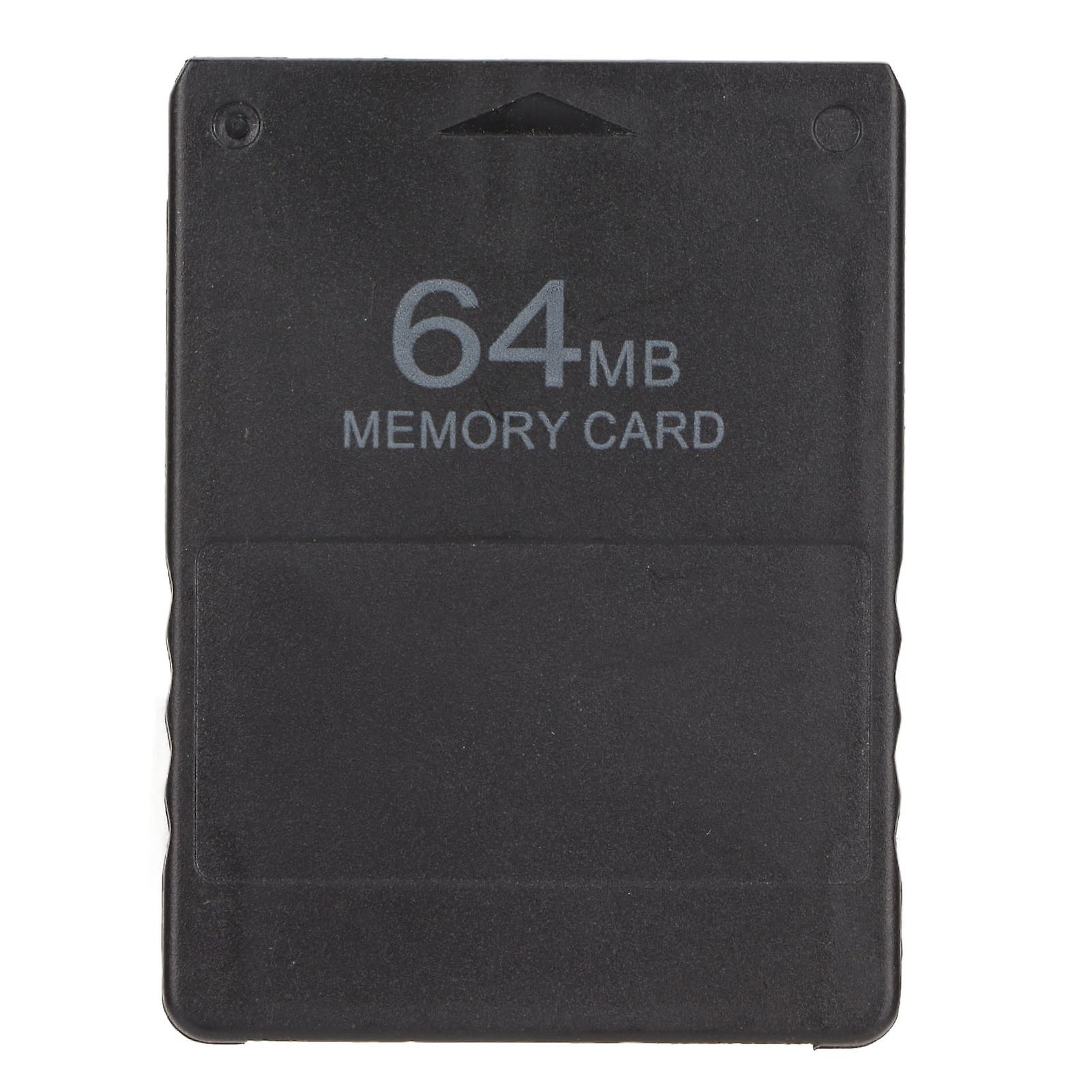 For PS2 Memory Card High Speed 64MB Memory Card Games Accessories Supports FMCB1.966 VersionBlack