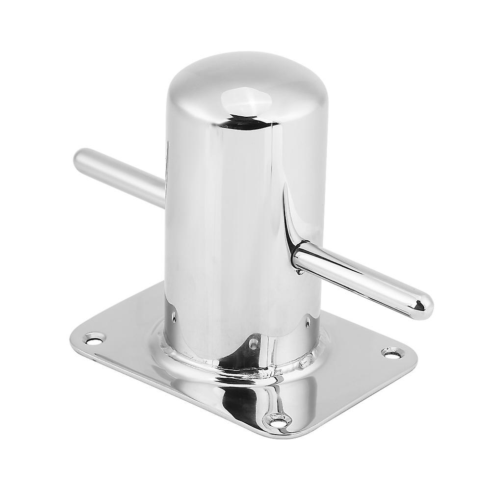 VOBOR Stainless Steel Boat Samson Post Cross Bollard Mooring Bit for Marine Yacht 120mm*90mm
