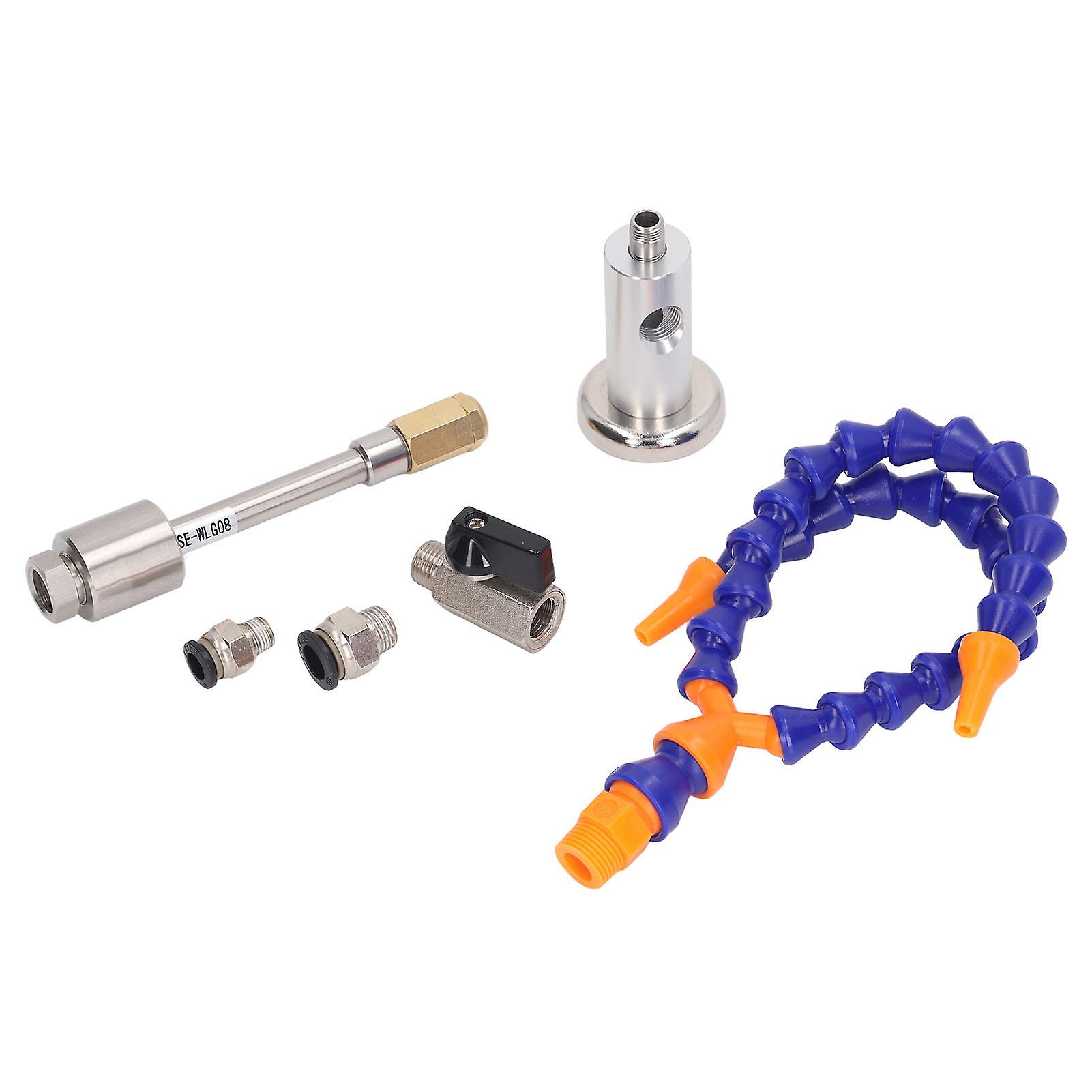 6Pcs Air Cooling Gun Vortex Hot Air Cooler Dry Gun Tool Set Kit for Processing Manufacturing