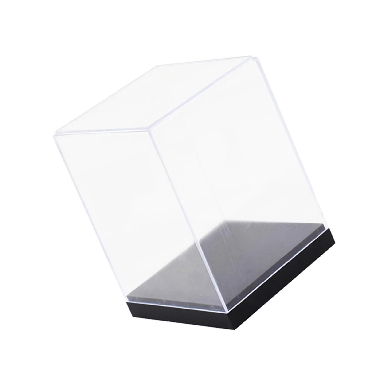 Display Box Waterproof Protection Black Base for Souvenirs Dolls Displaying