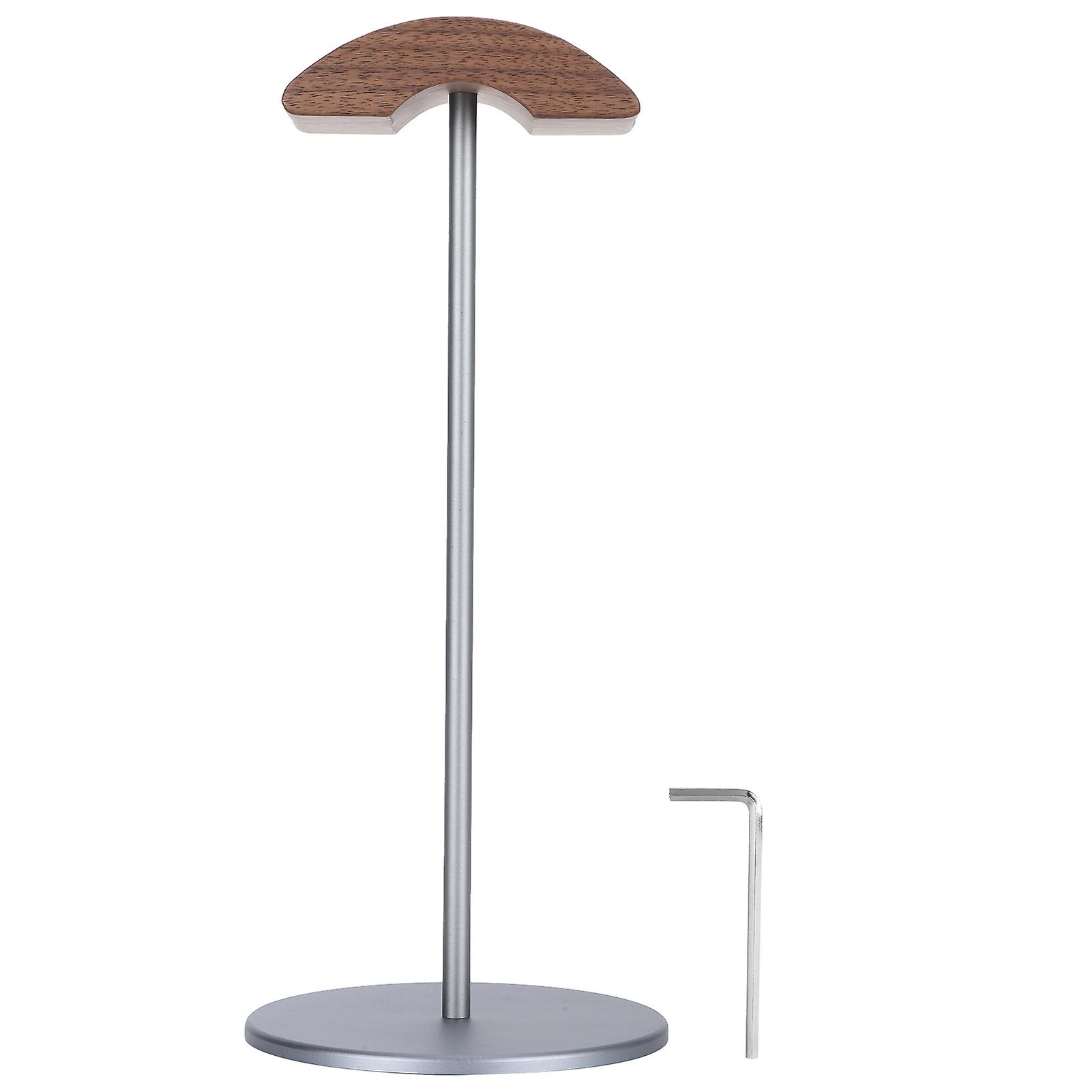 Black Walnut Headphone Stand: DIY Desk Display Rack for Headsets