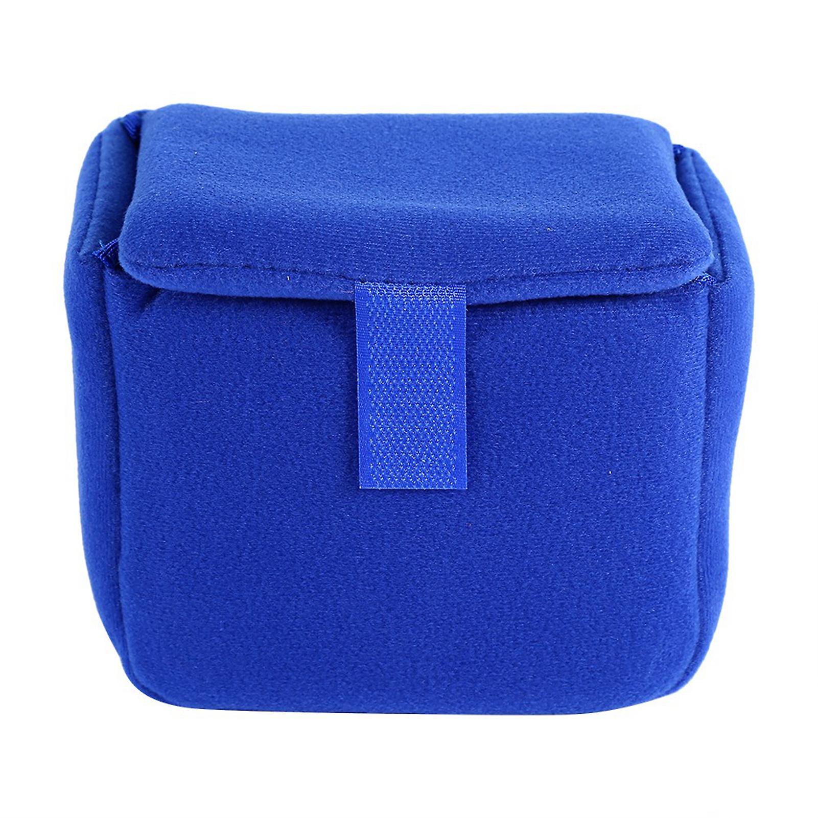 Shockproof Partition Padded Liner Bag With Hook and Loop(blue)