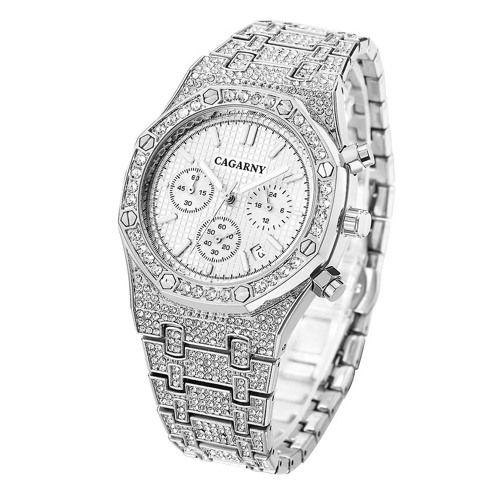 Geometric Polygon Dial Quartz Dual Movement Watch