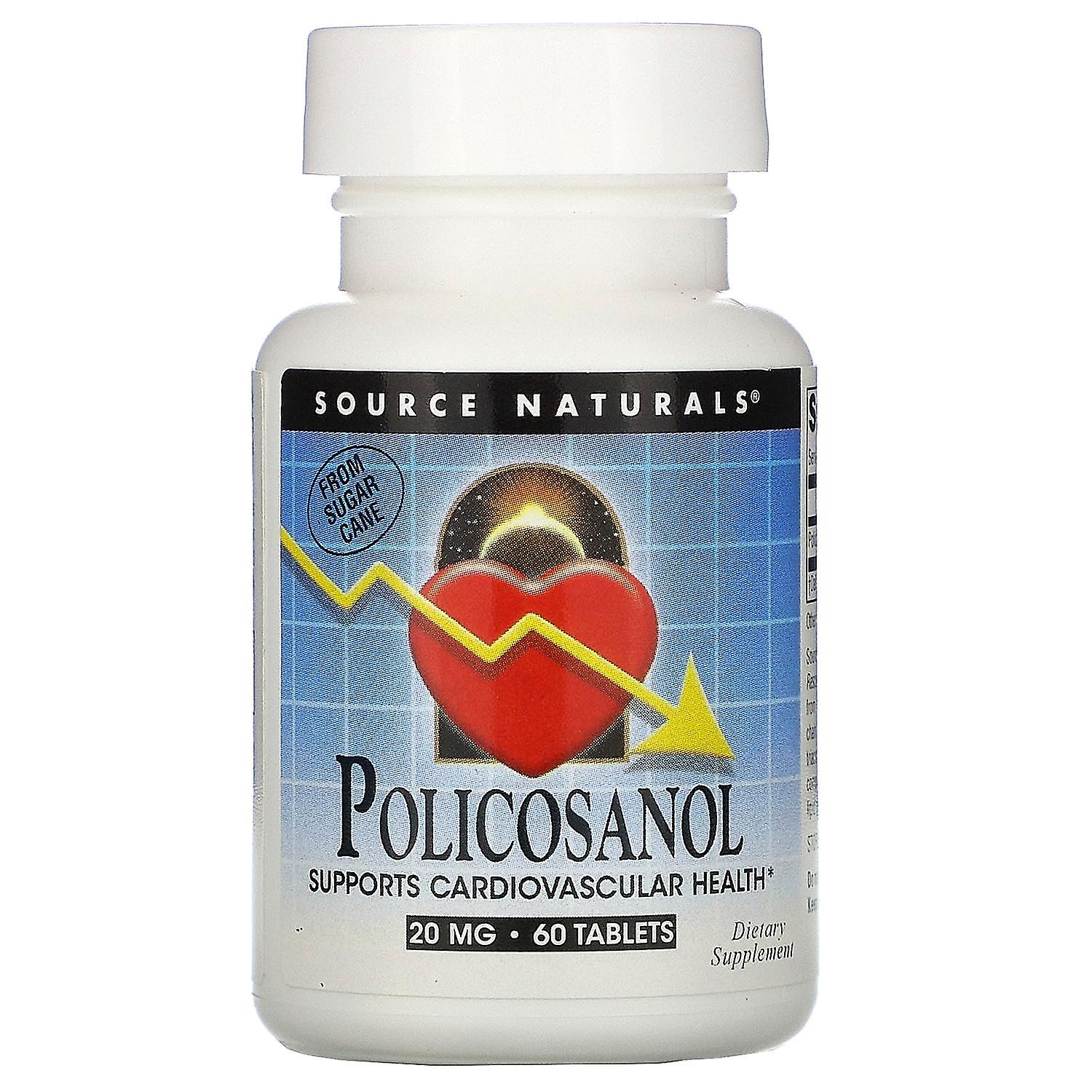 Source Naturals, Policosanol, 20 mg, 60 Tablets