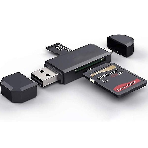 USB Type C Card Reader with SD/Micro SD Memory Card Reader