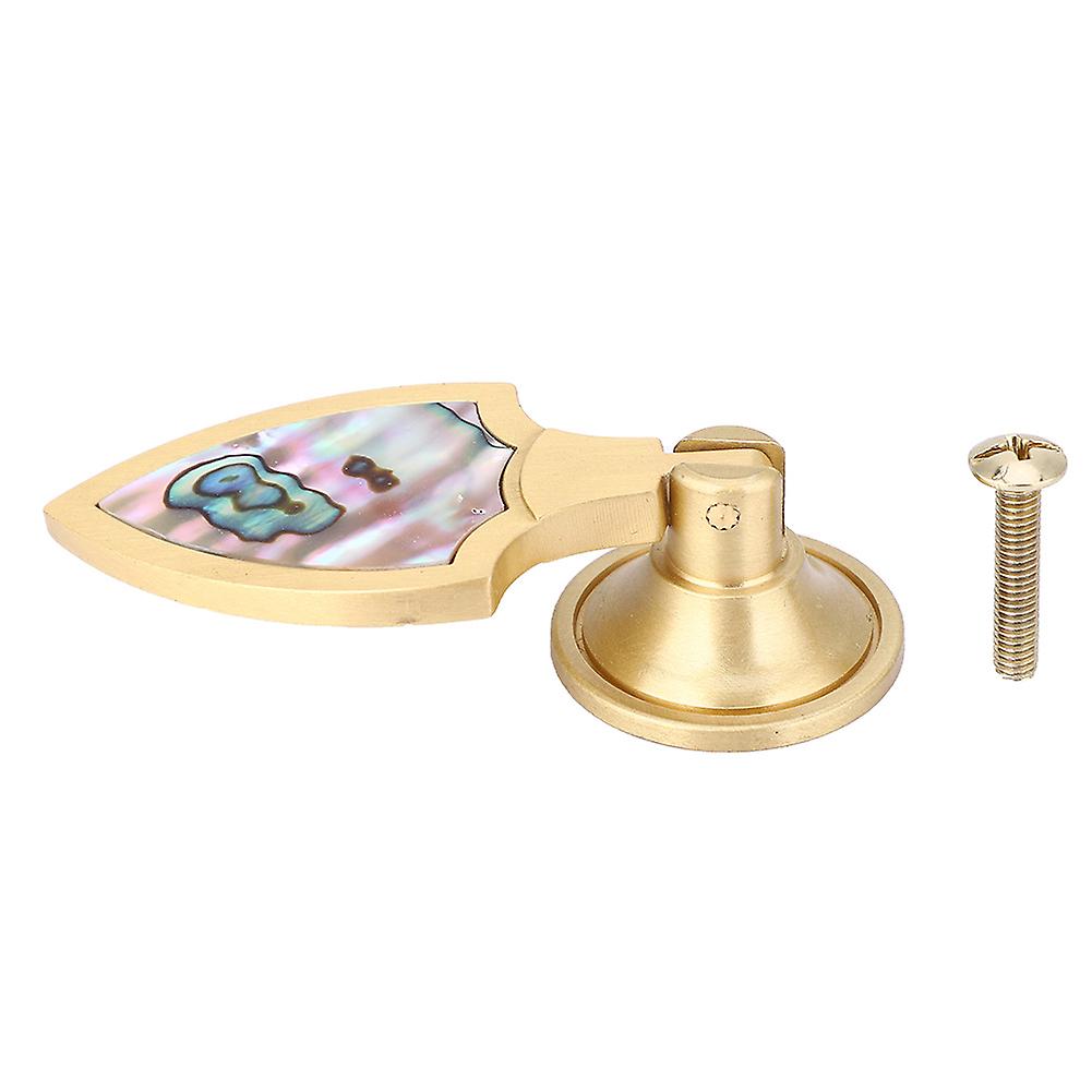 Single Hole Handle Shell Solid Brass Cabinet Drawer Pulls Knobs Furniture Accessories