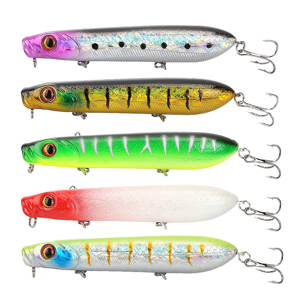 HENG JIA Köder Harte Köder Künstliche Köder Angeln Minnow Wobbler zum Angeln (Köderset 5 Stück)