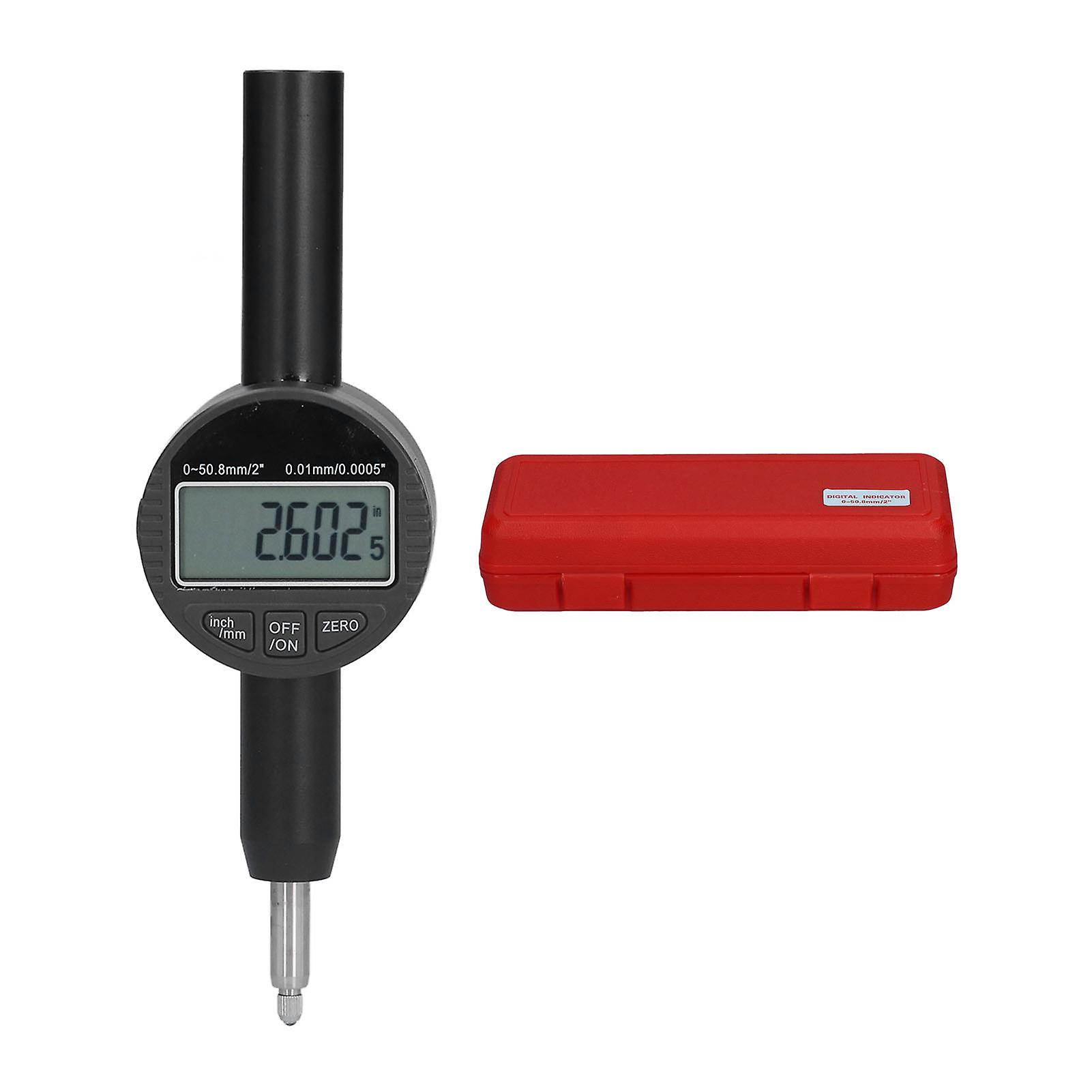 Electronic Dial Indicator Digital Display High Accuracy Stainless Steel Measuring Gauge 0‑2in