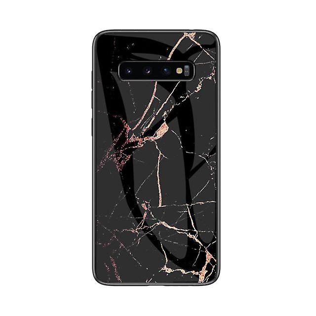 Marble Style TPU Case for Huawei Mate 20 - Black / Gold