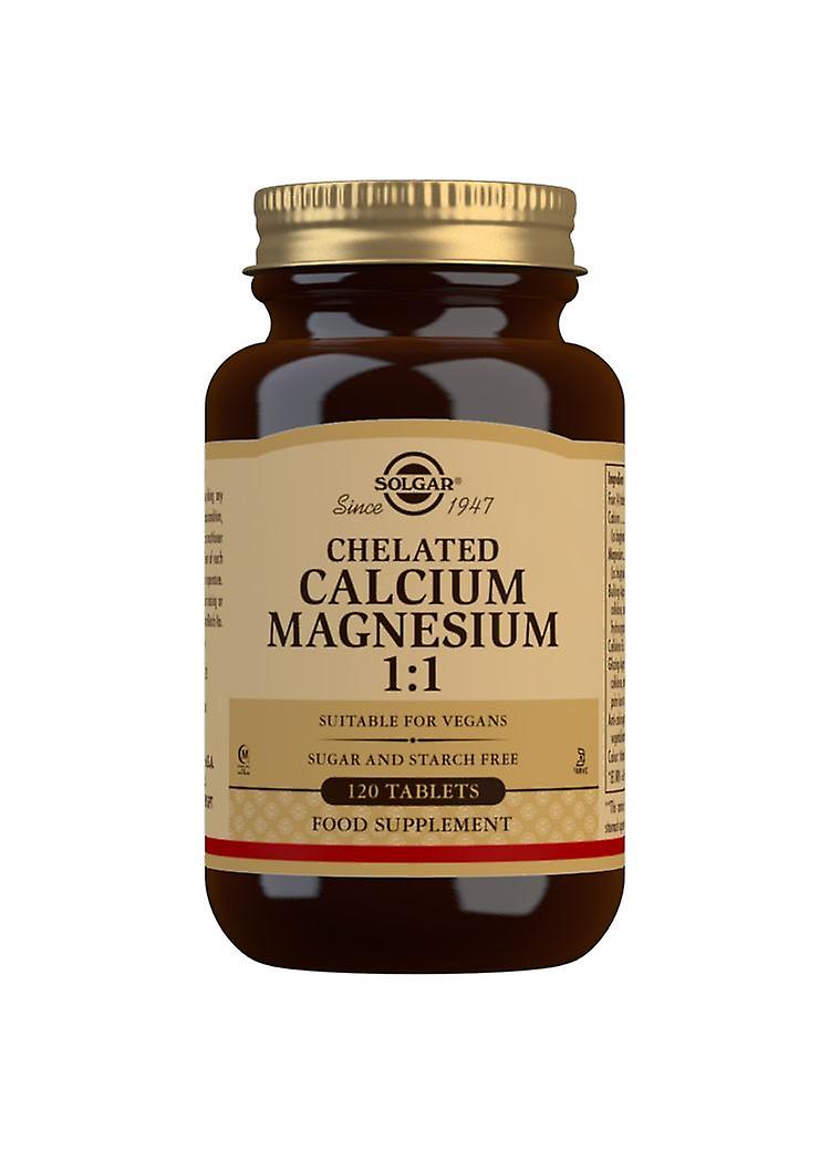 Solgar Chelated Calcium Magnesium 1:1 - 120 Tablets