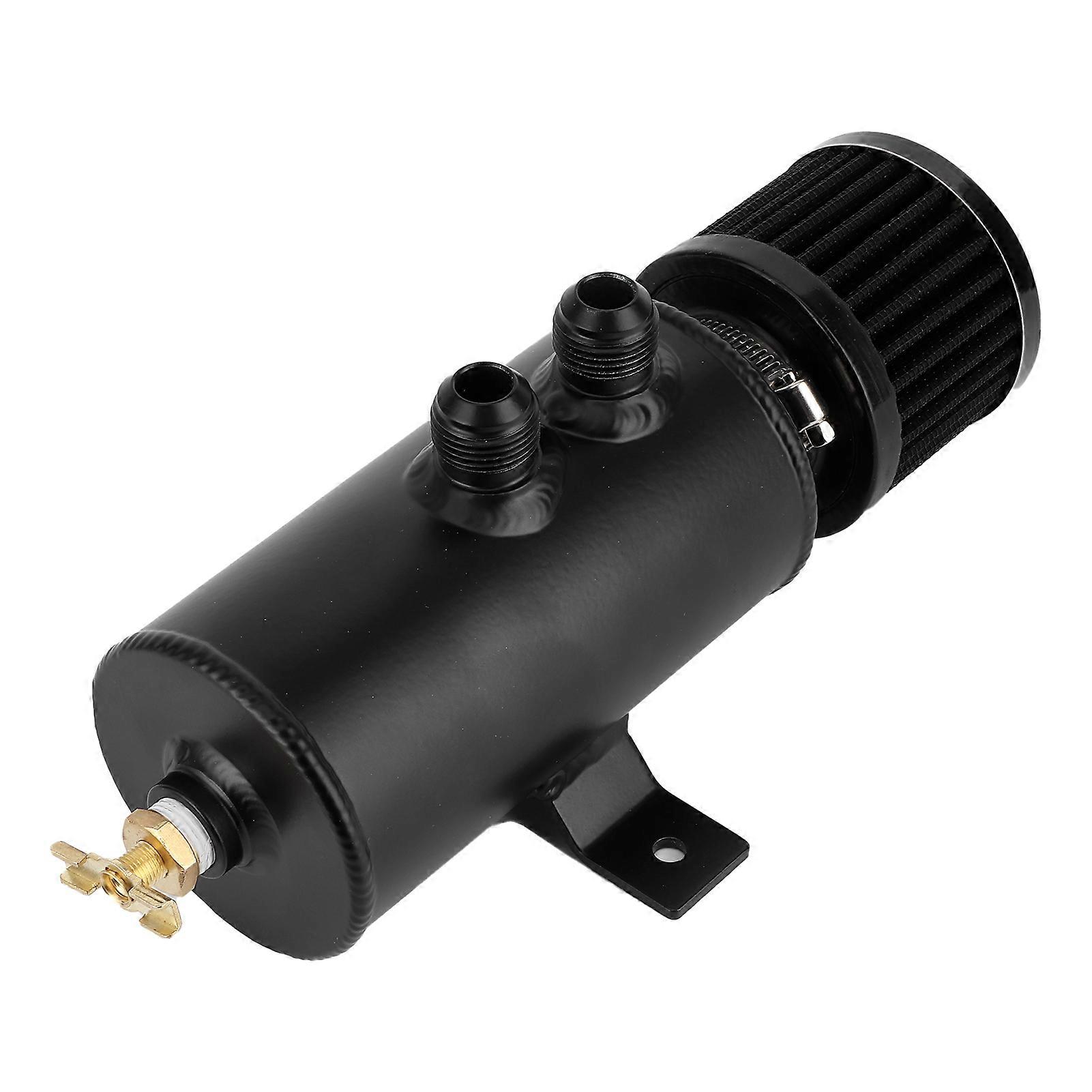 750ml Motor Oil Catch Can Kit Universal AN10 Aluminium Baffled W/Hose Fitting Filter