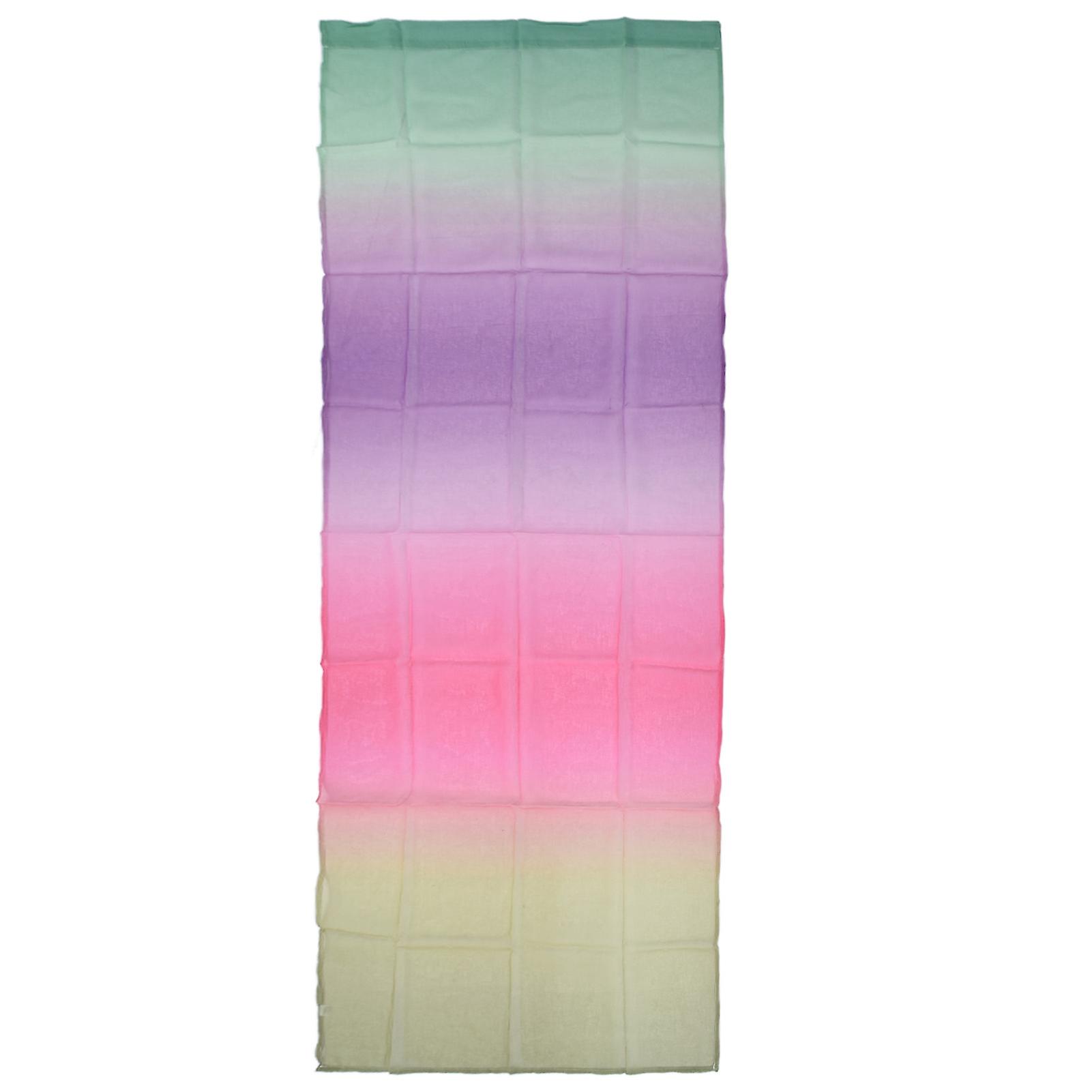 1x2.7m Gradient Window Gauze Voile Drapes Modern Tulle Sheer Curtains for Bedroom Playrooms