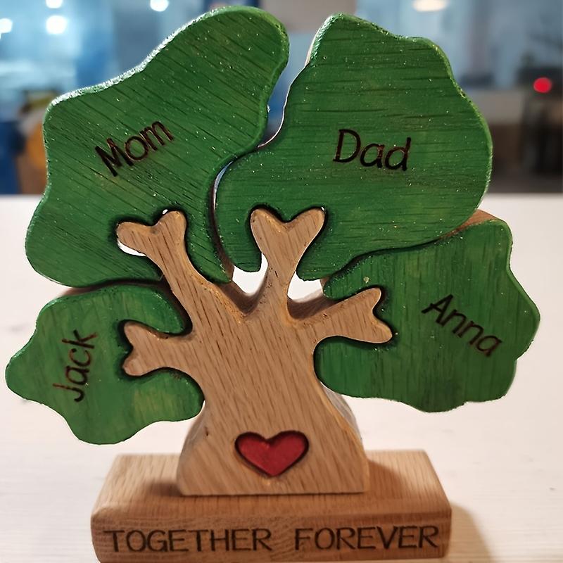 خشبية لغز الحرف زخرفة لطيف ديكور المنزل