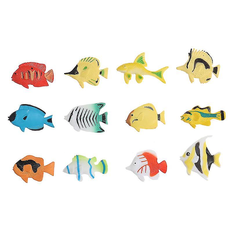 24pcs Plastic Fish Model