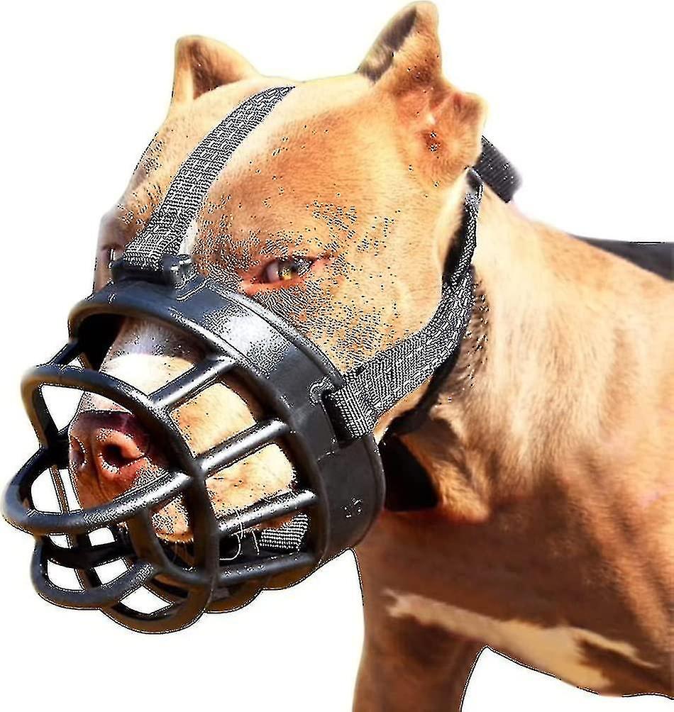 Soft Basket Muzzle For Dogs Secure And Comfortable Fit Better Prevent Bites Chewing And Barking Muzz