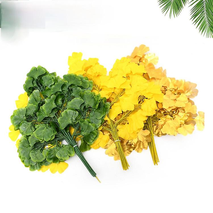 Artificial Plant Ginkgo Plastic Fake Green Plants
